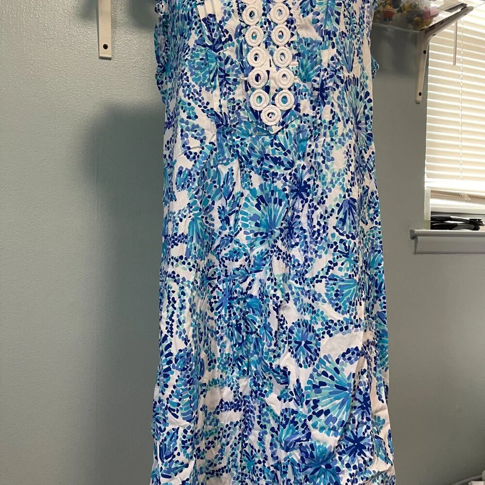 Lilly Pulitzer Dress Joan Tunic Dress, Shell Me You Love Me Size M - Picture 2 of 6